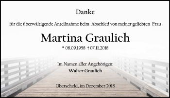 Traueranzeige von Martina Graulich von 202 Dill Block (120)