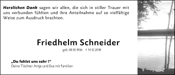Traueranzeige von Friedhelm Schneider von 202 Dill Block (120)