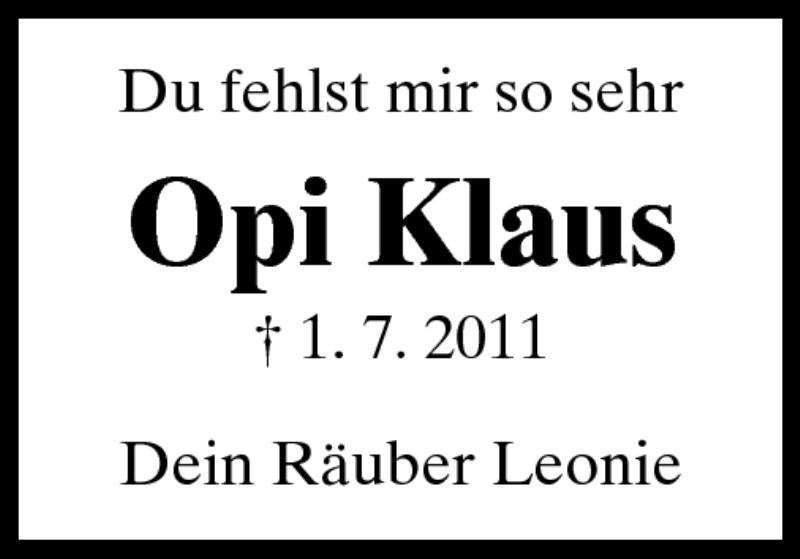  Traueranzeige für Klaus Dieter Weidner vom 06.07.2011 aus Echo-Zeitungen (Gesamtausgabe)