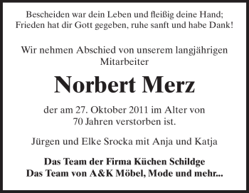 Traueranzeige von Norbert Merz von Rüsselsheimer Echo, Groß-Gerauer-Echo, Ried Echo