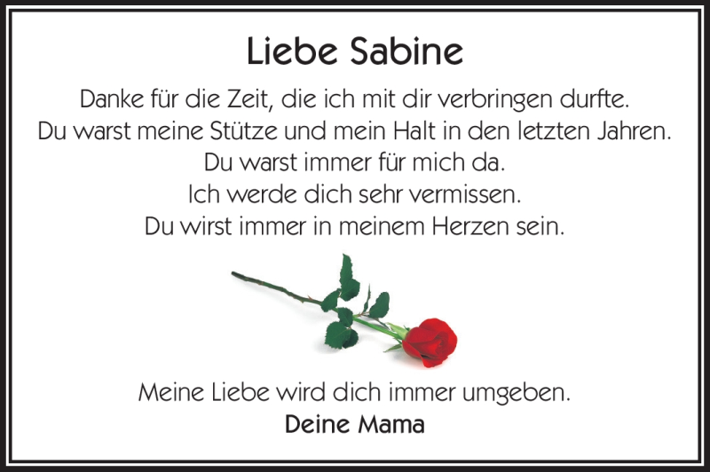 Traueranzeige für Sabine Petranyi vom 29.12.2011 aus Odenwälder Echo