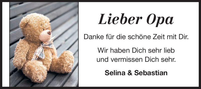  Traueranzeige für Günter Plößer vom 23.07.2012 aus Echo-Zeitungen (Gesamtausgabe)