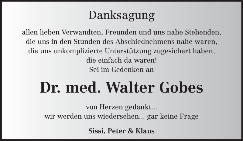  Traueranzeige für Walter Gobes vom 12.03.2013 aus Starkenburger Echo