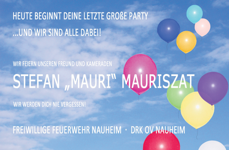  Traueranzeige für Stefan Mauriszat vom 15.05.2014 aus Rüsselsheimer Echo, Groß-Gerauer-Echo, Ried Echo