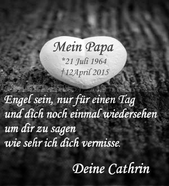 Traueranzeige von Papa  von Odenwälder Echo