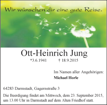 Traueranzeige von Ott-Heinrich Jung von trauer.echo-online.de