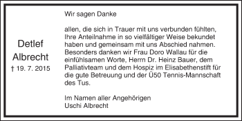 Traueranzeige von Detlef Albrecht von trauer.echo-online.de