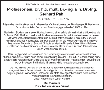 Traueranzeige von Gerhard Pahl von trauer.echo-online.de