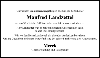 Traueranzeige von MAnfred Landzettel von trauer.echo-online.de