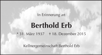Traueranzeige von Berthold Erb von trauer.echo-online.de