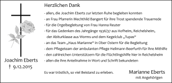 Traueranzeige von Joachim Eberts von trauer.echo-online.de