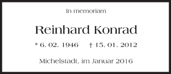 Traueranzeige von Reinhard Konrad von trauer.echo-online.de