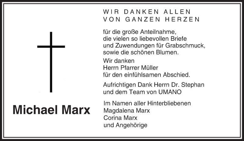  Traueranzeige für Michael Marx vom 26.03.2016 aus trauer.echo-online.de