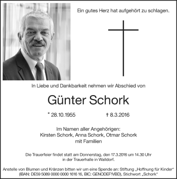 Traueranzeige von Günter Schork von trauer.echo-online.de