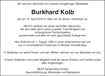 Traueranzeige von Burkhard Kolb von trauer.echo-online.de