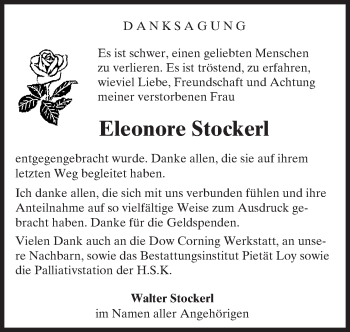 Traueranzeige von Eleonore Stockerl von  Wiesbaden komplett