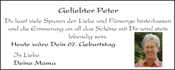 Traueranzeige von Peter Lüttkopf von Trauerportal Rhein Main Presse