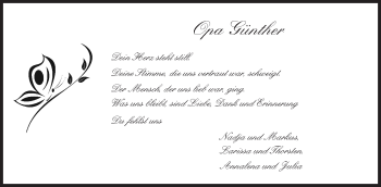 Traueranzeige von Günther Oleksyn von Trauerportal Echo Online