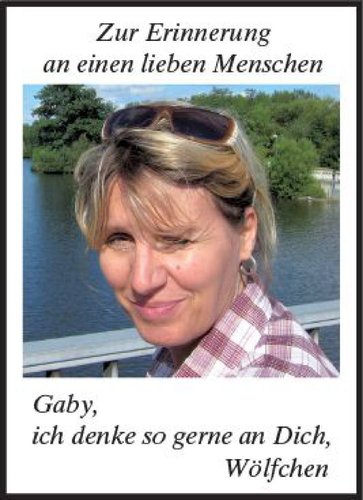  Traueranzeige für Gaby Kräuter vom 01.12.2017 aus Trauerportal Echo Online