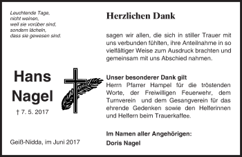 Traueranzeige von Herzlichen Dank von  Kreisanzeiger