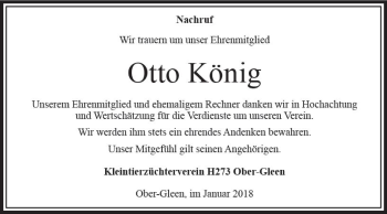 Traueranzeige von Otto König von VRM Trauer