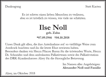 Traueranzeige von Ilse Noll von vrm-trauer