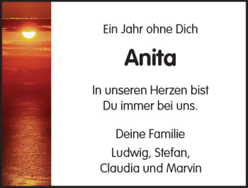 Traueranzeige von Anita Neuberger von  Usinger Anzeiger