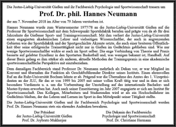 Traueranzeige von Hannes Neumann von  Gießener Anzeiger