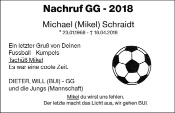Traueranzeige von Michael Schraidt von Trauerportal Rhein Main Presse