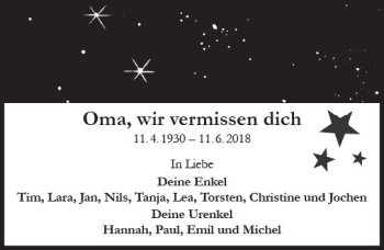 Traueranzeige von Irmgard Metzen von Trauerportal Rhein Main Presse