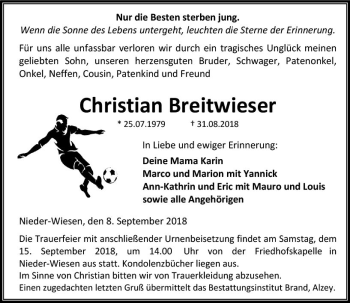Traueranzeige von Christian Breitwieser von vrm-trauer