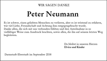 Traueranzeige von Peter Neumann von vrm-trauer