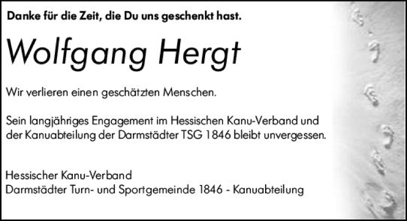  Traueranzeige für Wolfgang Hergt vom 10.01.2019 aus vrm-trauer