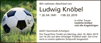 Traueranzeige von Ludwig Knöbel von vrm-trauer