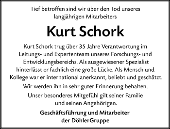 Traueranzeige von Kurt Schork von vrm-trauer