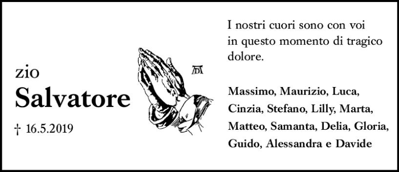  Traueranzeige für Salvatore Blasi vom 03.06.2019 aus vrm-trauer