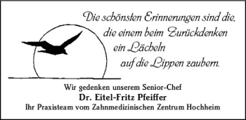Traueranzeige von Ertel-Fritz Pfeiffer von vrm-trauer