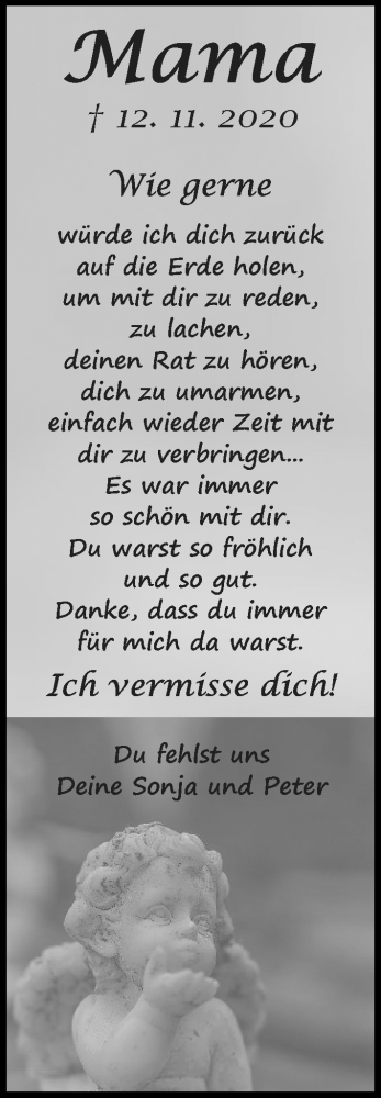 Traueranzeige von Renate Uhrig von VRM Tageszeitungen