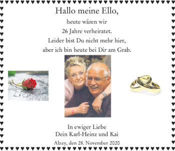 Traueranzeige von Ello  von vrm-trauer