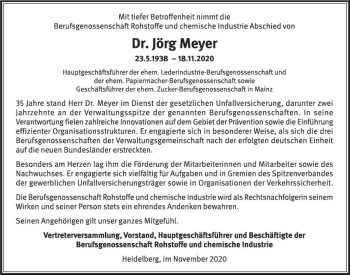 Traueranzeige von Jörg Meyer von vrm-trauer