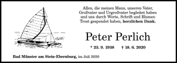 Traueranzeige von Peter Perlich von vrm-trauer