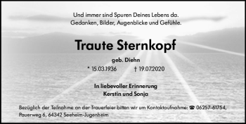 Traueranzeige von Traute Sternkopf von vrm-trauer