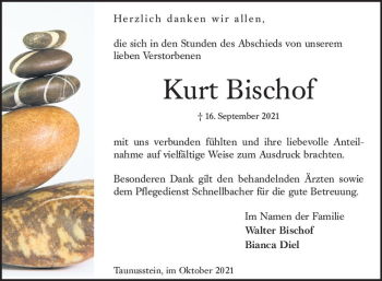 Traueranzeige von Kurt Bischof von vrm-trauer