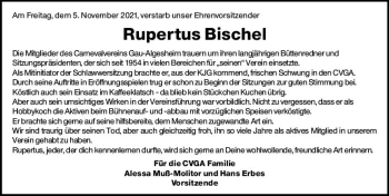 Traueranzeige von Rupertus Bischel von vrm-trauer