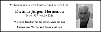 Traueranzeige von Dietmar Jürgen Hermenau von vrm-trauer