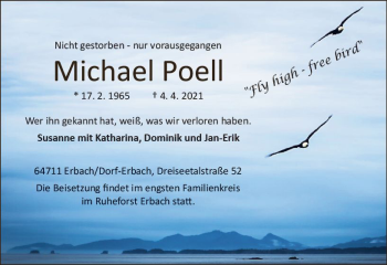 Traueranzeige von Michael Poell von vrm-trauer