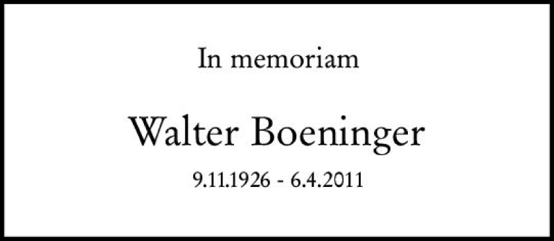  Traueranzeige für Walter Boeninger vom 06.04.2021 aus vrm-trauer