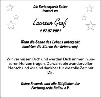 Traueranzeige von Laureen Graf von vrm-trauer