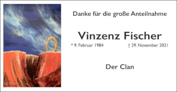 Traueranzeige von Vinzenz Fischer von vrm-trauer Wiesbadener Kurier