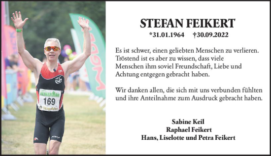 Traueranzeige von Stefan Feikert von vrm-trauer Darmstädter Echo